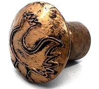 4 x Copper COCKEREL KNOBS 38mm Chicken Hen Kitchen Cupboard Cabinet knob Handle