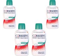 4 x Corsodyl Daily Fresh Mint Alcohol Free Mouthwash 500ml