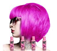4 x Crazy Colour Semi Permanent Hair Dyes 100ml (Pinkissimo Pink)