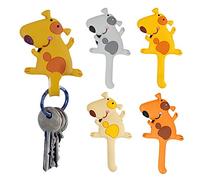 4 x CrazyGadget® Novelty Bendy Magnet Hooks Cute Colourful Cats Dogs Elephant Monkey Designs Adjustable Hooks Small Animal Fridge Magnets Collectible Hooks for Home and Office use. (Dog)