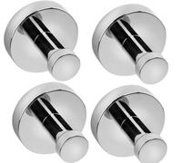 4 x Croydex Epsom Chrome Plated Robe Hook Flexi Fix Screw or Glue QM481741 VAT