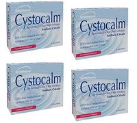 4 x Cystitis Relief from Burning Pain, Cystocalm 24 Sachets 4g Granules Cranberry