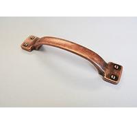 4 X D HANDLE CURVED COPPER BEDROOM KITCHEN BATHROOM CUPBOARD DOOR CABINET PULL