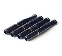 4 x DENICOTEA cigarette holders Black color + Golden colored ring
