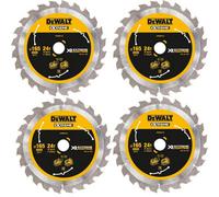 4 X Dewalt Dt99560 165mm X 20mm 24T Extreme Runtime Flexvolt Plunge Saw Blades