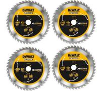 4 X Dewalt Dt99561 165mm X 20mm 42T Extreme Runtime Flexvolt Plunge Saw Blade