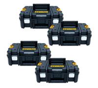 4 X Dewalt Dwst1-70703 Tstak Ii Power Tool Storage Box 13.5L T-Stak Case