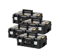 4 x DeWalt DWST1-70703 TSTAK II Suitcase Flat Top Tool Storage Boxes Organisers