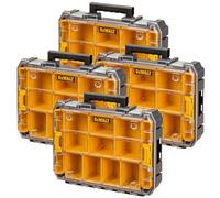 4 X Dewalt Dwst82968-1 Tstak Watersealed Stackable Tool Fixing Organiser Case