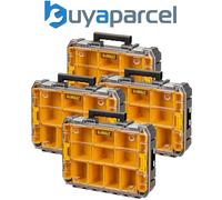 4 x Dewalt DWST82968-1 TSTAK Watersealed Stackable Tool Fixing Organiser Case