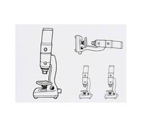 4 x 'Digital Microscope ' Temporary Tattoos - Water Resistant, Skin-Safe, Non-Toxic Transfers, Mixed Sizes (TO00075078)