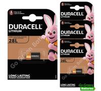 4 x Duracell 28L 6V Lithium Photo Battery PX28L 2CR-1/3N L544 2CR13252 4LR44