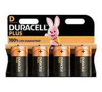 4 x Duracell D Size Plus Power Alkaline Batteries LR20, MN1300, MX1300 Mono