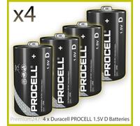 Duracell Industrial D Cell Size Alkaline Batteries Box of 10 LR20 Genuine Stock