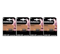 4 x Duracell MN27 27A A27 8LR732 (4 Blister Packs of 1 Battery) 4 Batteries