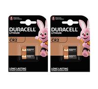 4 X Duracell Ultra Photo DLCR2 3 V Lithium Batteries - 2 Packs of 2