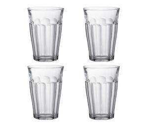 4 x Duralex Picardie Hiball Glass 360ml/12.63oz Water Cocktail Drink Toughened