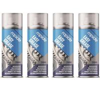 4 x Easy Grease Spray 250ml - High-Performance, Water-Resistant Synthetic Lubricant for Reducing Wear & Preventing Corrosion | Ideal for Hinges, Sliding Doors, Bikes & Tools
