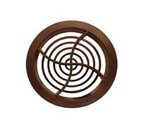 4 x Easy-Trim Brown Plastic 70mm Round Soffit Air Ventilation Roof Discs