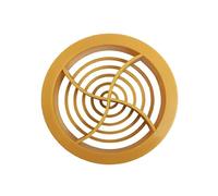 4 x Easy-Trim Tan Plastic 70mm Round Soffit Air Ventilation Roof Discs