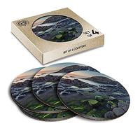 4 x Eco Boxed Cork Coasters - Giant's Causeway Northern Ireland Drink Cup Mug Glass Table Mat #45147
