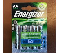 Rechargeable AA Batteries Energizer Extreme AA HR6 2300mAh x 4 Latest Gen