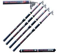 4 x EPX 3.8M 12FT 3806 TELESCOPIC CARBON ALL AROUND SEA CARP RIVER FISHING ROD