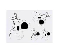 4 x 'Essentials For Sewing ' Temporary Tattoos - Water Resistant, Skin-Safe, Non-Toxic Transfers, Mixed Sizes (TO00082258)