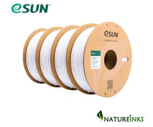 4 x eSUN Cold White Enhanced Toughness PLA Plus + 3D printer 1.75mm Filament 4kg