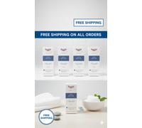 4 x Eucerin Smoothing Face Cream 5% Urea 50ml - Dry Skin Moisturizer PACK OF 4