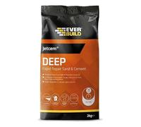 4 x EVERBUILD 2KG JETCEM DEEP Rapid Repair Premix Sand & Cement JETMIX2