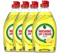 4 X Fairy Washing Up Liquid Lemon 320ml - Dishwashing Liquid for Hand Washing Dishes, Plates, Pots and Pans, Powerful Grease Cutting Formula, Long Lasting Suds and Fresh Lemon Fragrance