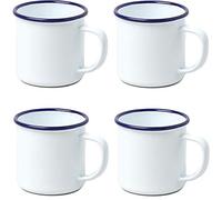 2 X Falcon Enamel 8cm Mug White