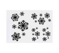 4 x 'Falling Snowflakes' Temporary Tattoos - Water Resistant, Skin-Safe, Non-Toxic Transfers, Mixed Sizes (TO00055655)