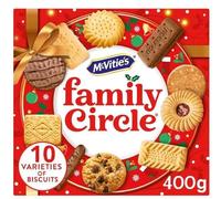 4 x Family Circle Biscuit Assortment 400G Delicious Tasty And Twisty Treat Gift Hamper, Christmas,Birthday,Easter