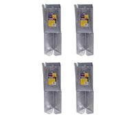 Eliza Tinsley 4 X Fence Post Holder Support Concrete In Shoe Anchor Clamp Grip Galvanised For 75mm X 75mm Posts (3") Swiftpost, Pack Of 4