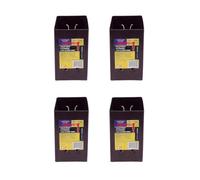 Eliza Tinsley 4 X Fence Post Holder Support Extender Brown For 75mm X 75mm Posts (3") Swiftpost, Pack Of 4