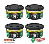 Little Trees Air Freshener Fiber Can LTFC724 Black Ice Fragrance For Car Home Boat Caravan - Single Pack