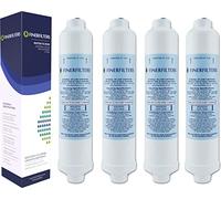 4 x Finerfilters Fridge Water Filters Compatible with Samsung, LG, Daewoo GE, Bosch, Beko American Style Fridge Water Filters