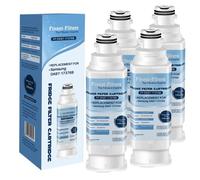 4 x Finest Filters DA97-17376B Refrigerator Water Filter Replacement for Samsung HAF-QIN, HAF-QIN/EXP, DA97-08006C, RF23M8070SG, RF23M8090SR, RF23M8070SR, RF23M8090SG, RF23M8570SR, RF23M8590SG Fridges
