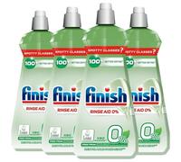 4 x Finish 0% Dishwasher Rinse Aid 400ml