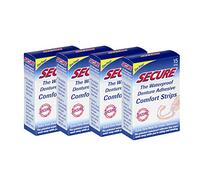 4 x FITTYDENT SECURE Denture Adhesive Strips 15's (4 Pack) lower price