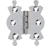 4 x fiXte Chrome Plated Butterfly Butt Hinges for Cupboards, Cabinets, Jewellery Boxes etc 50mm 2"