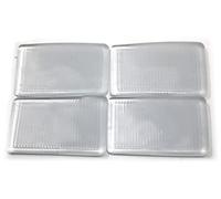 4 x fiXte Furniture Wedges Stackable Soft Rubber Window Door Table Stop Clear