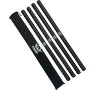4 x Foam Padded Escrima Sticks for Safe Practice and Training with Carry Bag - Black