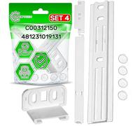 4 x Freezer Freezer Door Guide Kit with Original Code C00312150 481231019131 for Whirlpool for Fagor for Indesit ONIX TECH