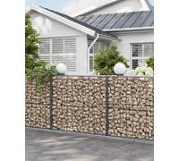 4 X Gabion Stone Wire Dia 4mm Mesh Size 10 X 5Cm Galvanized 100 X 90 X 30Cm Ggb493 (4 X Ggb193)