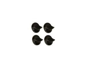 4 x Genuine Belling Cooker Oven Hob Black Control Knob Dial Switch 450920089