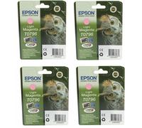 4 X Genuine Epson T0796 Light Magenta Owl Claria Ink Cartridge StylusPhoto 2022+