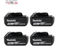 4 x Genuine Makita BL1830 18v 3.0ah Li-Ion LXT Lithium Ion Battery Star Batt